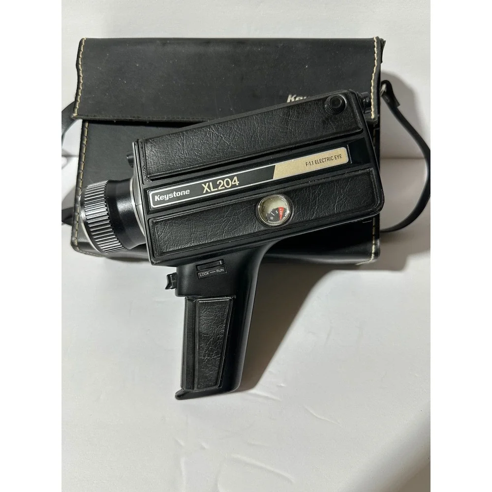Vintage Keystone XL204 Electric Eye Movie Camera with Case Untested parts only